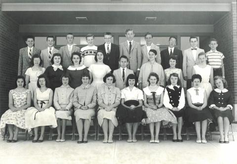 Class photos 8th grade 1956-57