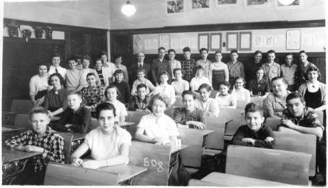 Grade 8 class - 1955