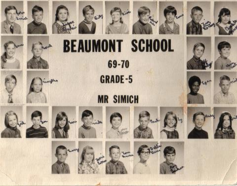 Mr Simich's 5th grade 1969-70