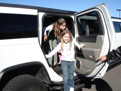 Maddy in Limo