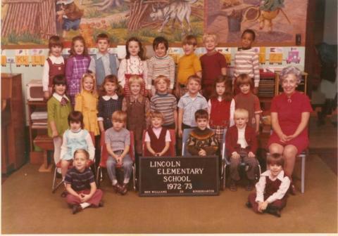 Mrs Williams kindergarten class 1972-73