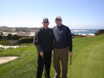 Dave P and Ed at Spyglass, Pebble Beach, CA 06