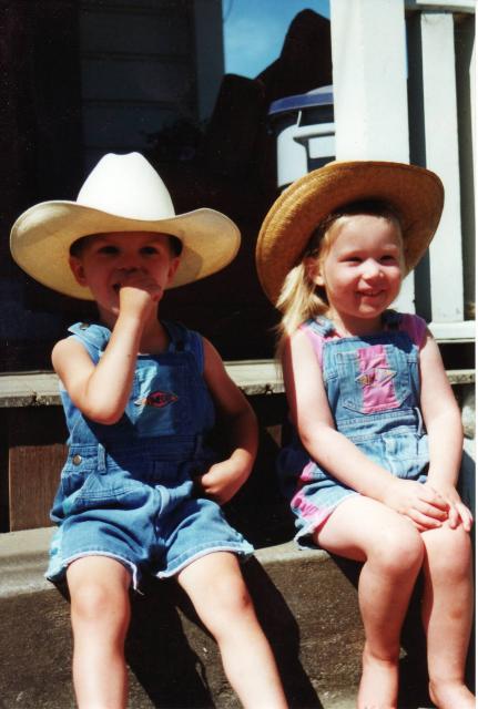 Jack & Tabitha on the way to the rodeo