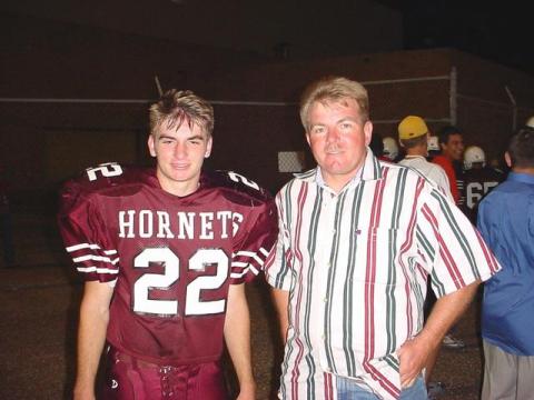 My son and I after a football game