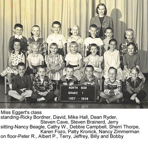 1957 First Grade Class-North Side School