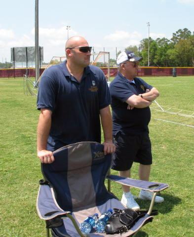 Frank Sr and Frank Jr watching Frank III FBall