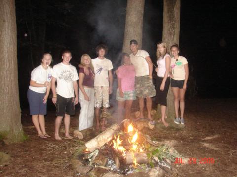 Campfire at the Cabin