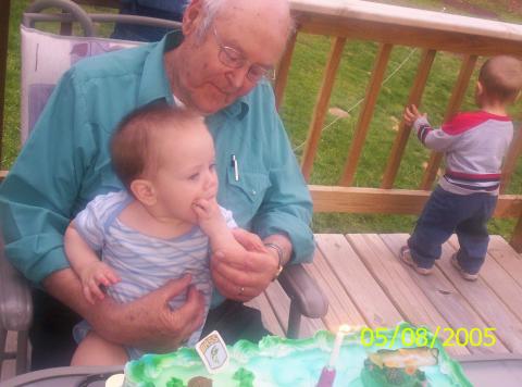 Grandpa and Mason / Birthday