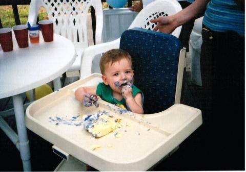 Damon's 1st birthday-3/02