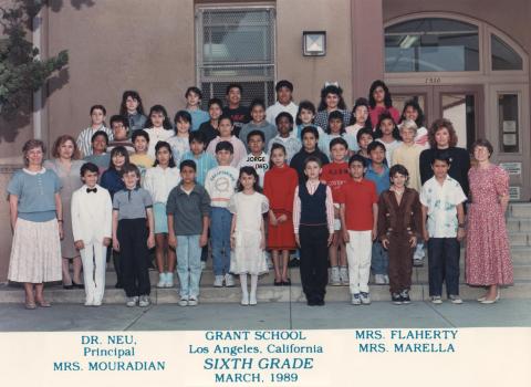 GRANT SCHOOL 6TH GRADE 4-01-1989