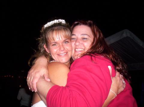 Sheri Wilkerson and me on my wedding day