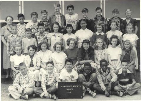 Carquinez Heights 1951 6th grade