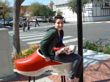 Rebecca, my youngest, in Solvang, Ca.