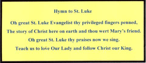 Hymn to St Luke