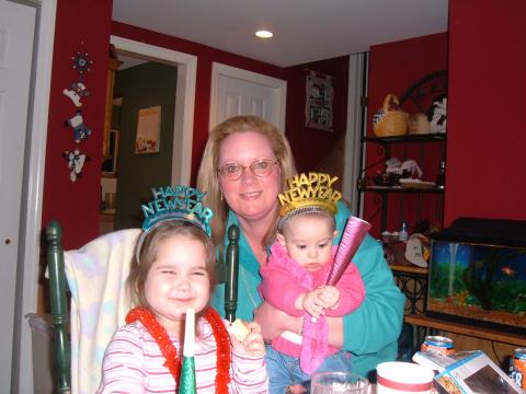 me and  the girls- new year's eve 2005