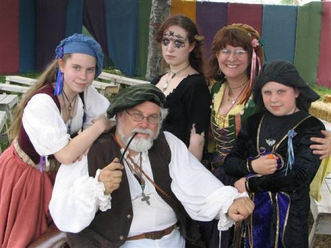 family at Faire 05