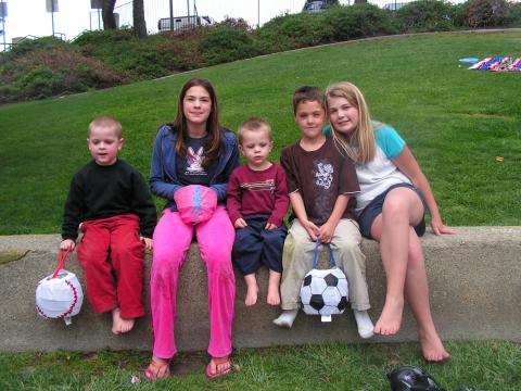 The kids, my nephew and my sis!