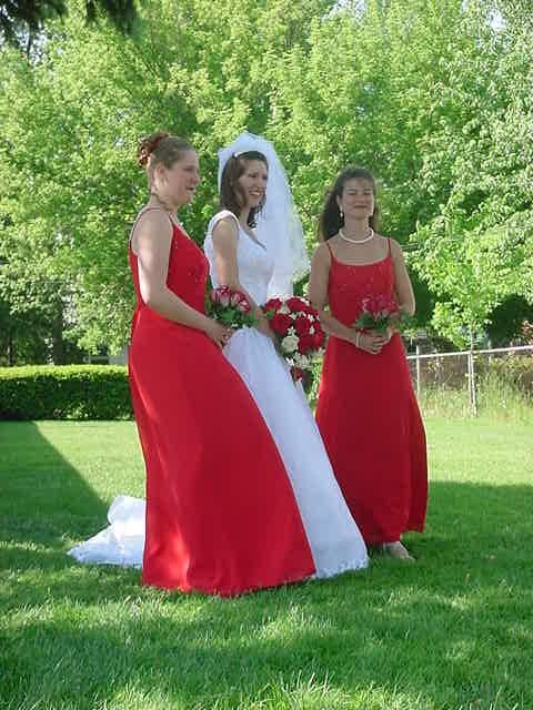 Three girls outside