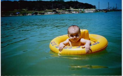 Nicholas 1st time at the lake 4-03