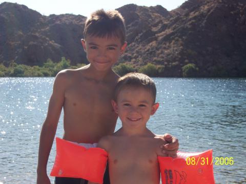Andrew & Cody at Lake Mojave