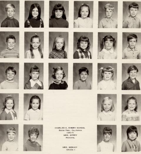 Mrs. Berndt's 1st Graders 1970