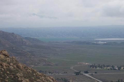 Gilman Hotsprings  Rd in far distance