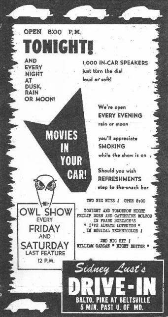 Drive-In Poster Ad