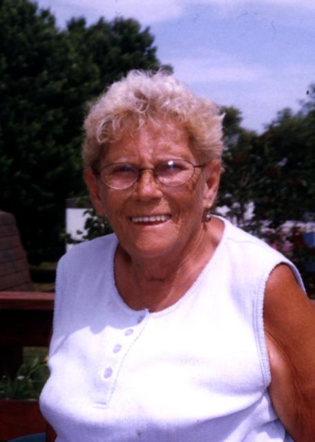 mom on her patio in wisconsin