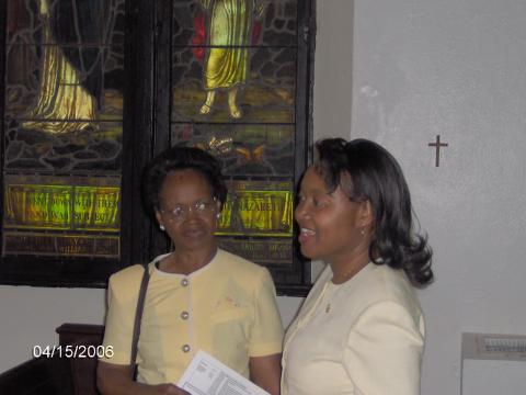 My wife & mother-n-law at church