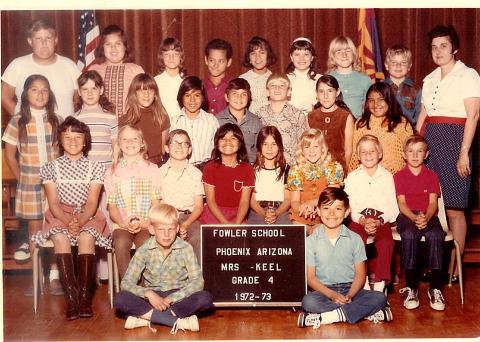 Mrs. Keel's 4th Grade Class '72-'73