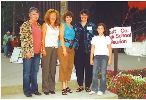 Copy of Gail Sheila Joan Charlene & Daughter At KCHS Reunion