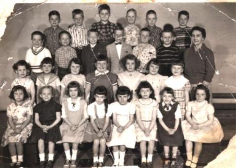 class pictures of 1955, 56, 57 and 58