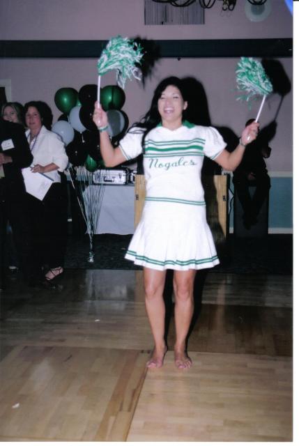 NAN IN HER CHEERING DAYS...GIVE ME AN    N