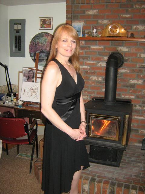 Me in my new dress.