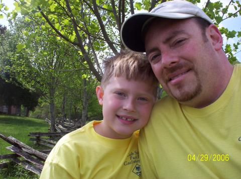 camping w/ cub scout