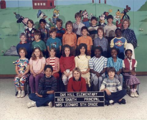 1986 Fifth Grade