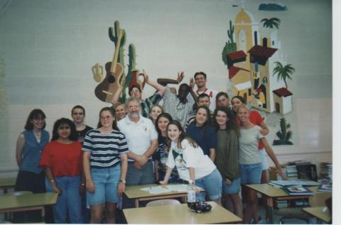 Seniors in Sussman's Spanish class