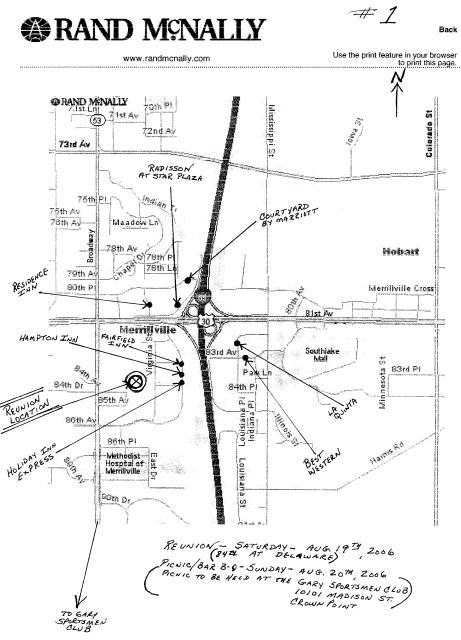 2006 Reunion Map 1