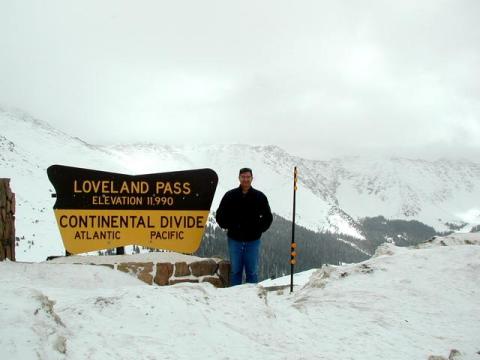 Mark at Loveland Pass