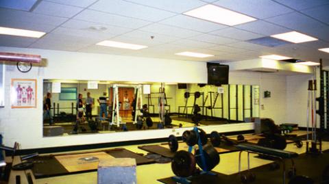 weight-training room