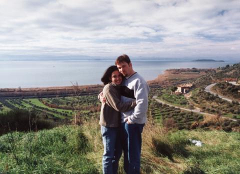 jonathan & jessica at Lago Trasimeno-Ita