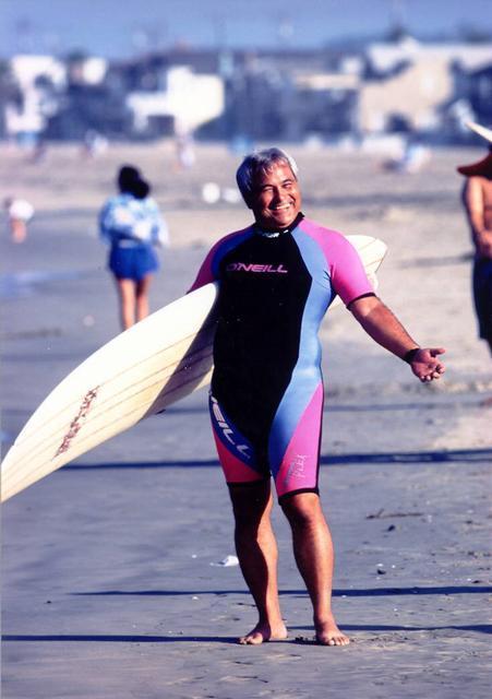 Surfing at Blackies, Newport Beach, CA