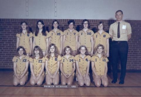 Inskip 8th Grade Girls Volleyball1970