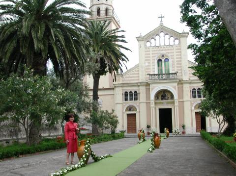 Mother in Law and church in Italy.