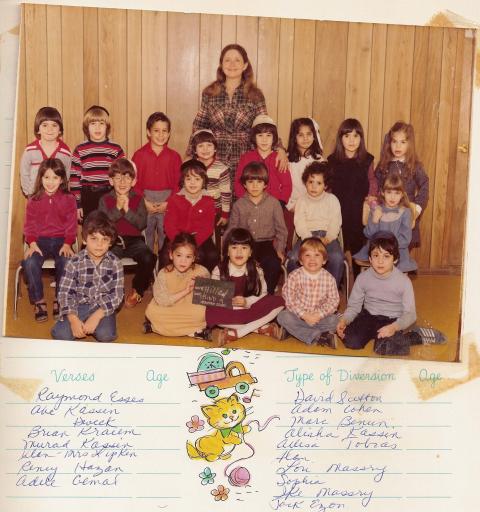 hillel kindergarten 1980