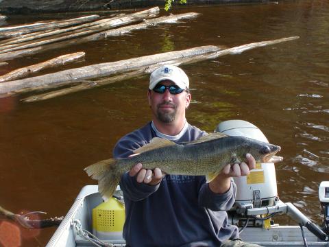 Tony, my boyfriend, fishin' in Canada