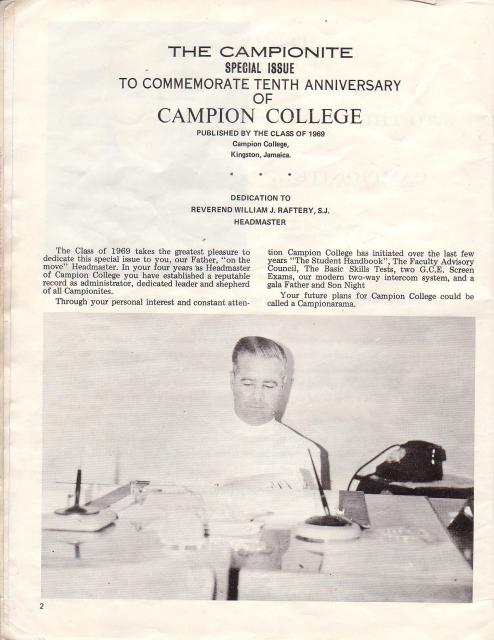 Campion Yearbook 1969