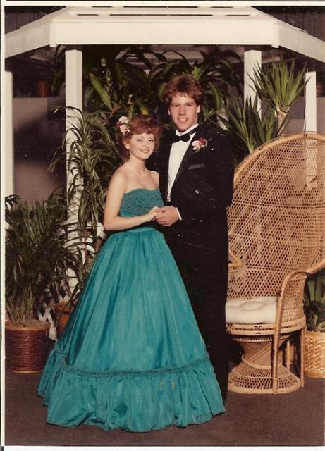 Mark and Tamara at '85 prom