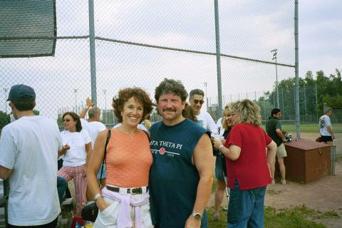 Elliott & Myra at softball game