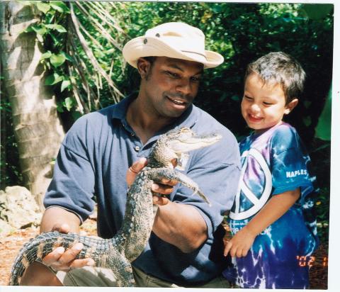 Pap,Dakota & gator in the Glades